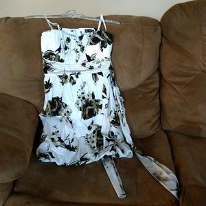 Strapless spring dress